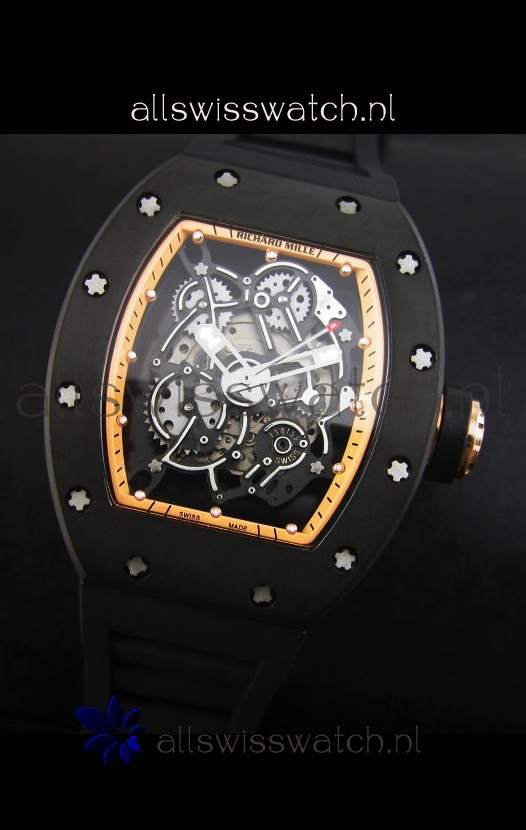 IMG_9081 Richard Mille RM055 Bubba Watsonin Golden Indexes Replica 4