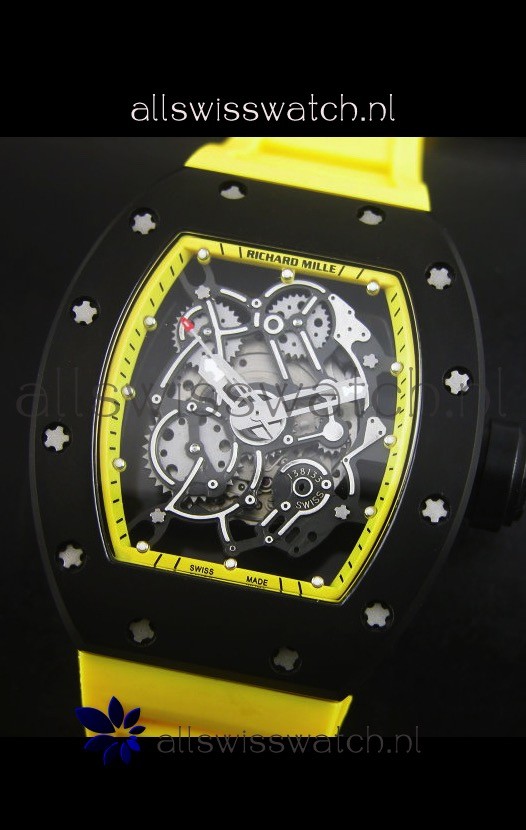 IMG_9081 Richard Mille RM055 Bubba Watsonin Yellow Indexes Replica 4