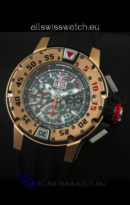 Richard Mille RM032 in Pink Gold Finish Replica 4