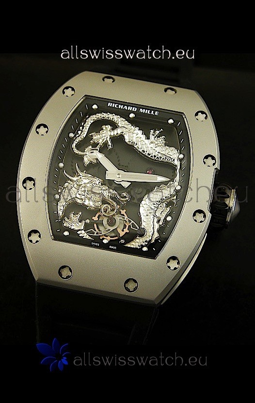IMG_9081 Richard Mille RM057 Tourbillon Jackie Chanin Titanium Case Replica 4