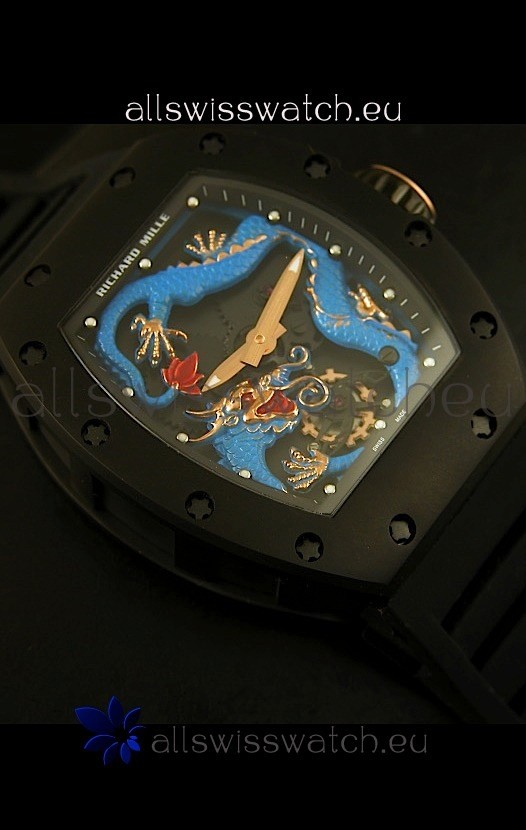 Richard Mille RM057 Tourbillon Jackie Chanin PVD Case Replica 4
