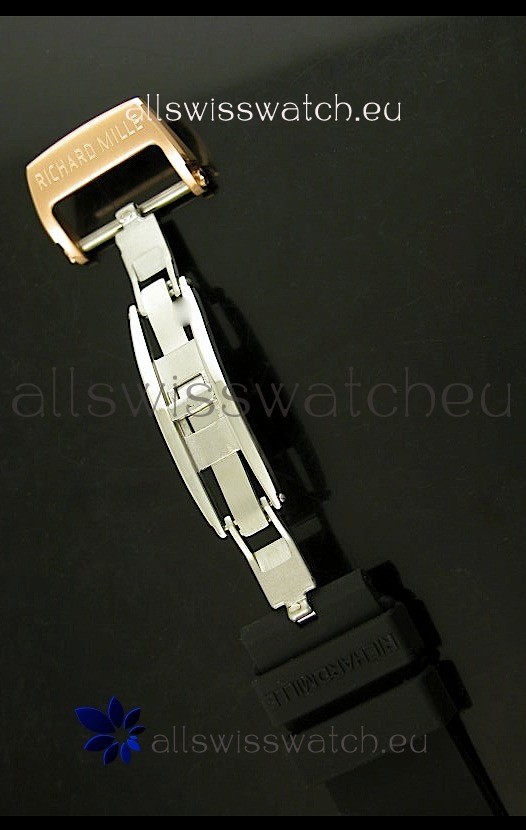 IMG_9081 Richard Mille RM052 Skull Tourbillonin Pink Gold Casing Replica 4