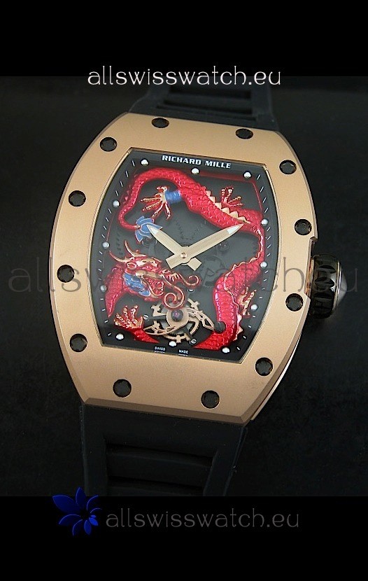 Richard Mille RM057 Tourbillon Jackie Chanin Pink Gold Replica 4