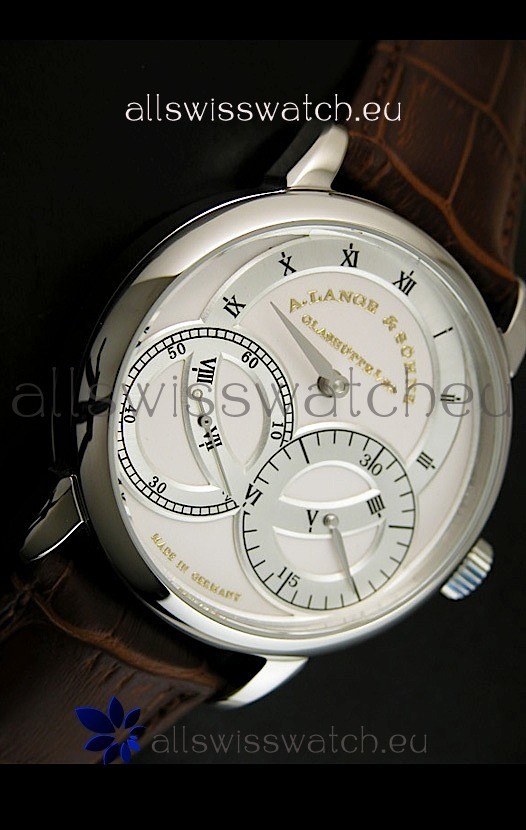 IMG_9081 Alange Sohne Dual Sub Dials Brown Strap Replica 4