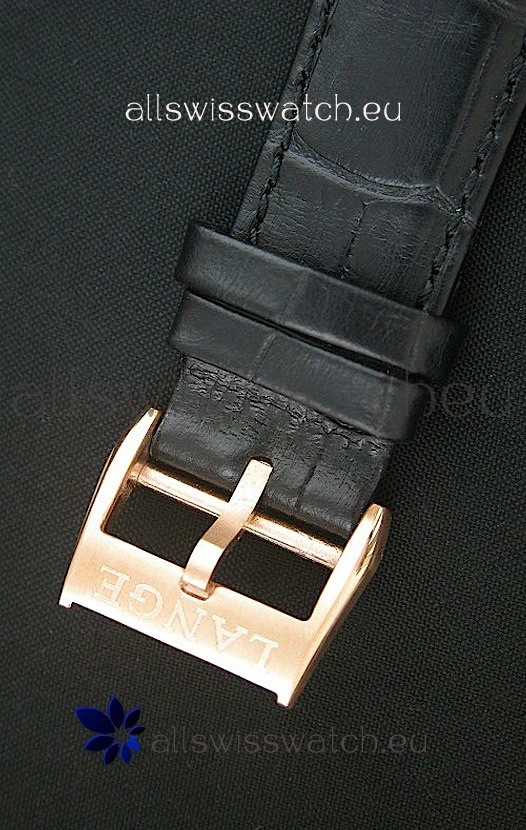 IMG_9081 A. Lange & Sohne Cortes de Geneve Decorative Bridges Classic Rose Gold in Black Dial Replica 4