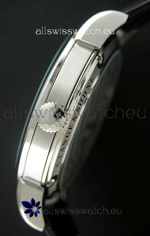 IMG_9081 A. Lange & Sohne Cortes de Geneve Decorative Bridges Classic in Black Dial Replica 4