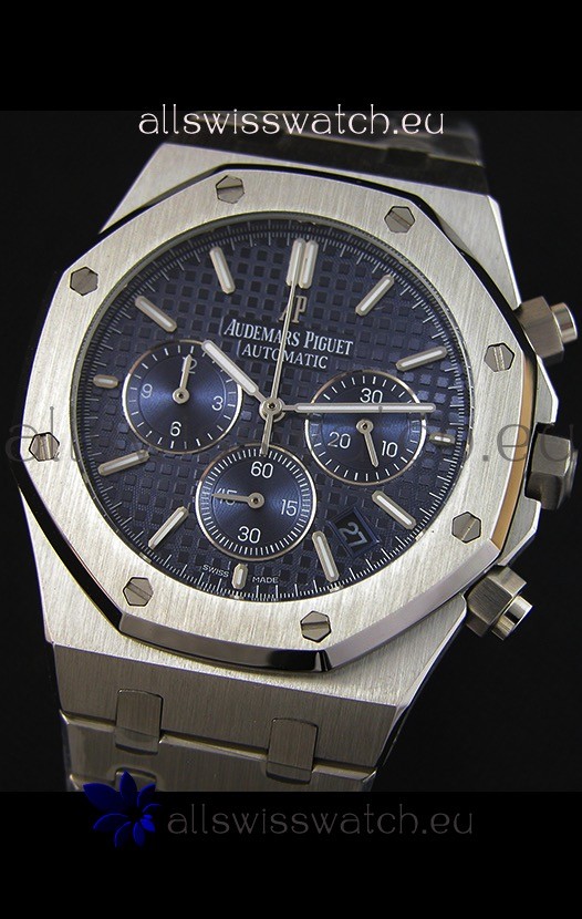 Audemars Piguet Royal Oak Chronograph Blue Dial Quartz - 41MM Replica 4