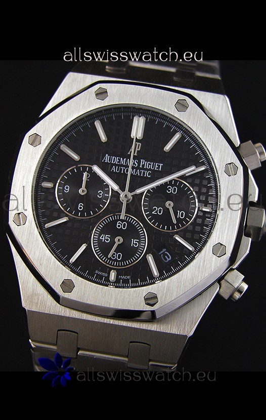 IMG_9081 Audemars Piguet Royal Oak Chronograph Black Dial Quartz - 41MM Replica 4