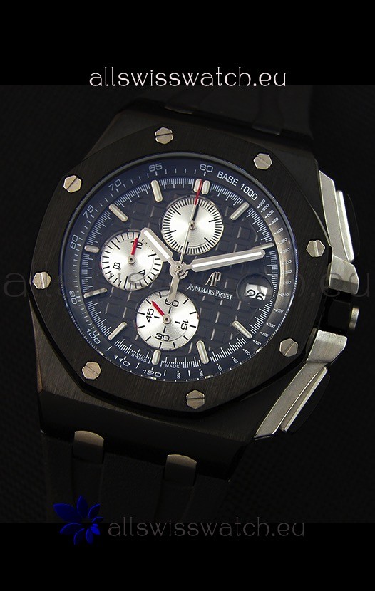 IMG_9081 Audemars Piguet Royal Oak Offshore Chronograph Quartz PVD Case Replica 4