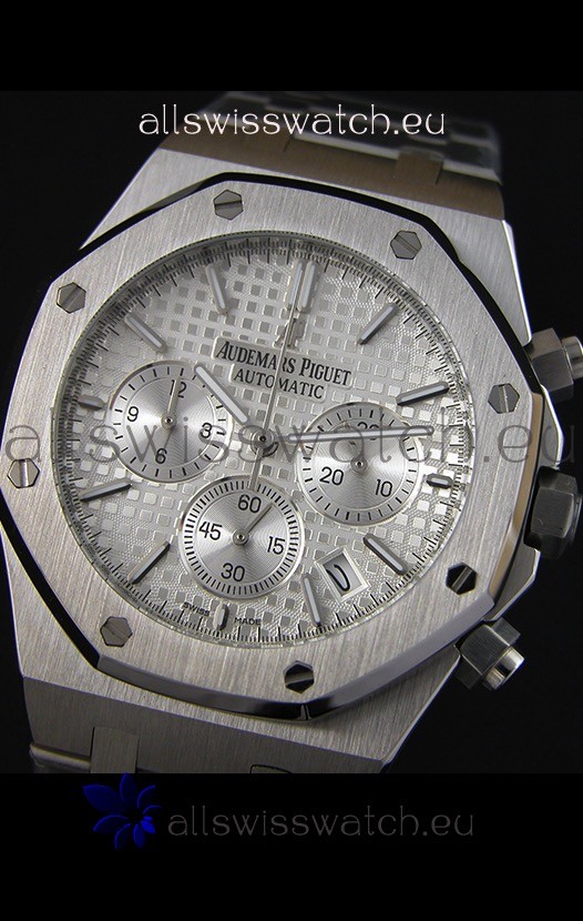 Audemars Piguet Royal Oak Chronograph Silver Toned Dial Quartz - 41MM Replica 4