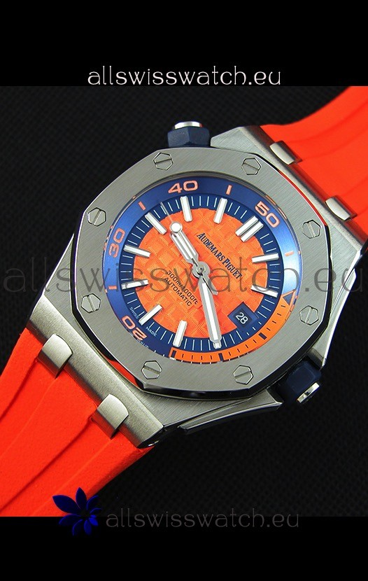 IMG_9081 Audemars Piguet Royal Oak Offshore Diver Automatic in Orange Replica 4