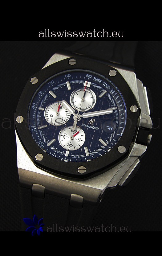 IMG_9081 Audemars Piguet Royal Oak Offshore Chronograph Quartz Stainless Steel Case Replica 4
