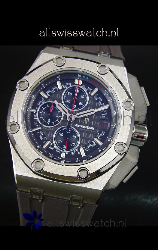 IMG_9081 Audemars Piguet Royal Oak Offshore Michael Schumacher Quartz Movement in Grey Replica 4