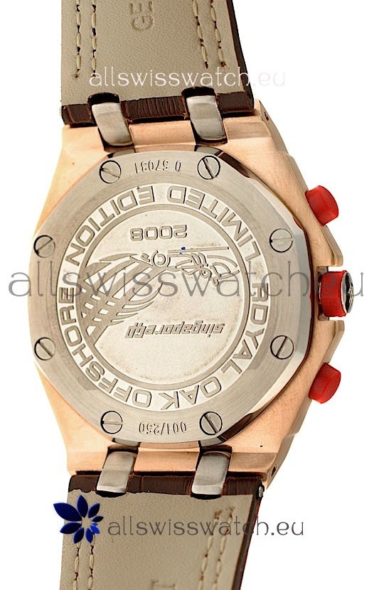 IMG_9081 Audemars Piguet Royal Oak Offshore Limited Edition SingaporeGP 2008 Two Tone Gold Replica 4