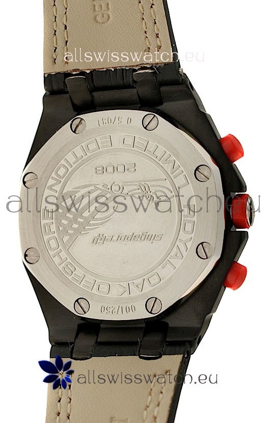 IMG_9081 Audemars Piguet Royal Oak Offshore Limited Edition SingaporeGP 2008 PVD in Black Dial Replica 4
