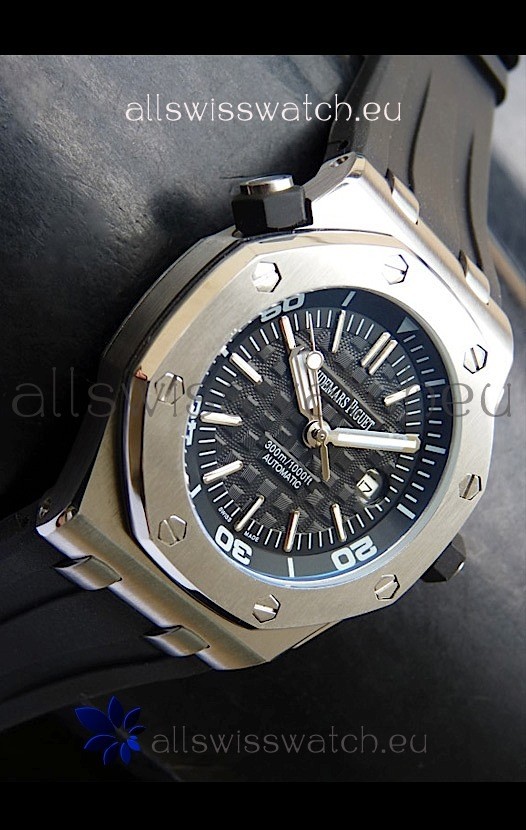 IMG_9081 Audemars Piguet Scuba Black Dial Replica 4