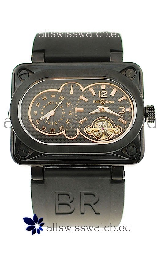 IMG_9081 Bell and Ross BR Minuteur Tourbillon PVD in Rose Gold Markers Replica 4