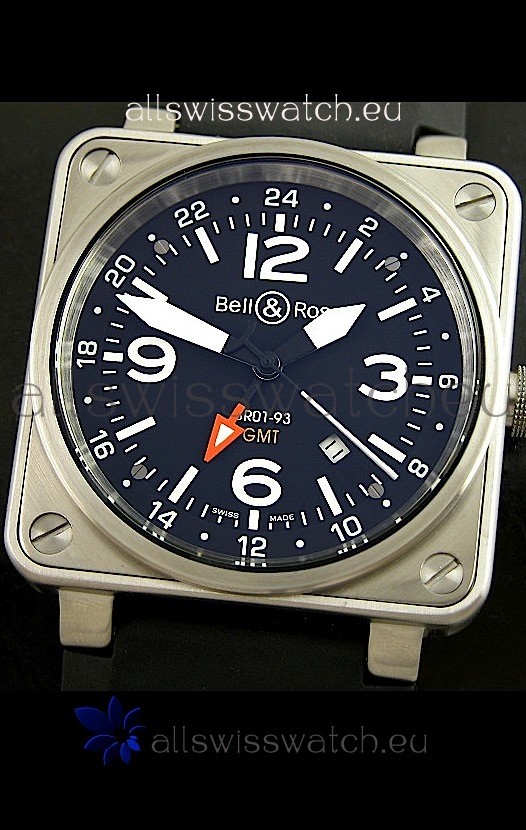 IMG_9081 Bell and Ross BR01-93 GMT in Steel Case Replica 4