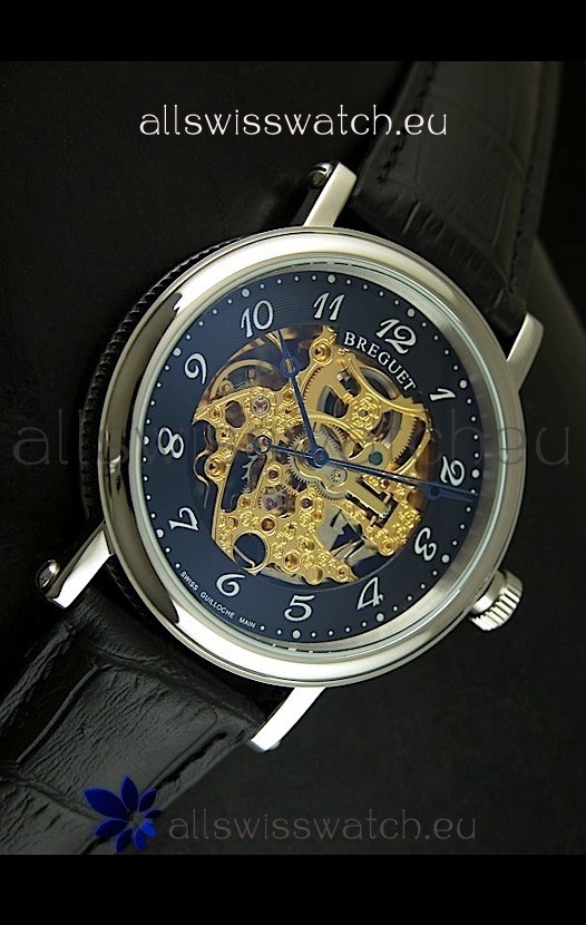 IMG_9081 Breguet Classique Automatic in Gold Skeleton Dial - Arabic Hour Numerals Replica 4