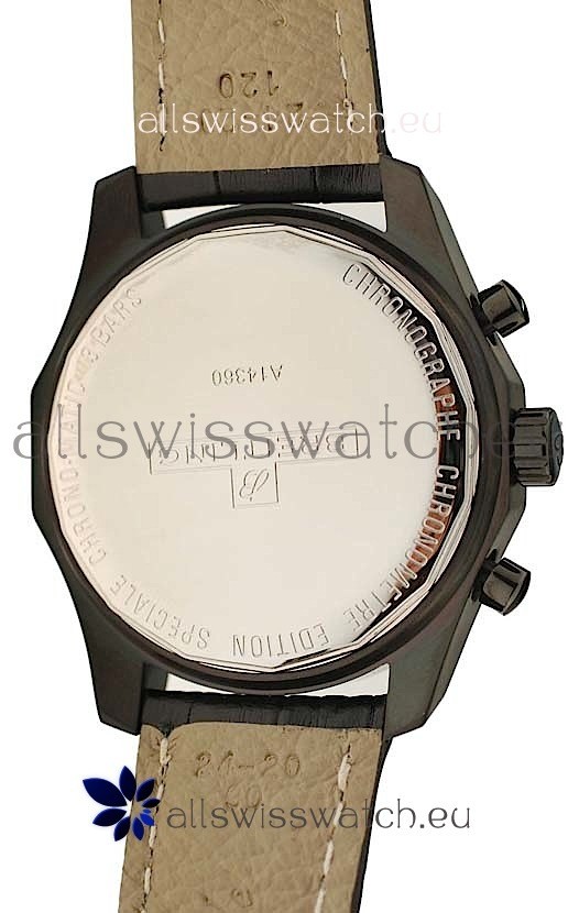 Breitling Chrono-Matic Chronometre in Black Strap Replica 4