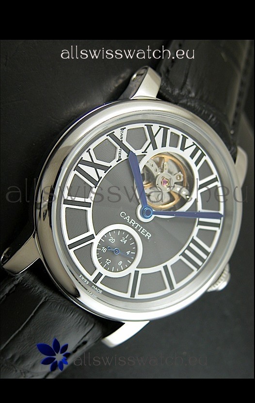 IMG_9081 Ballon De Cartier Flying Tourbillon - Steel Case Replica 4