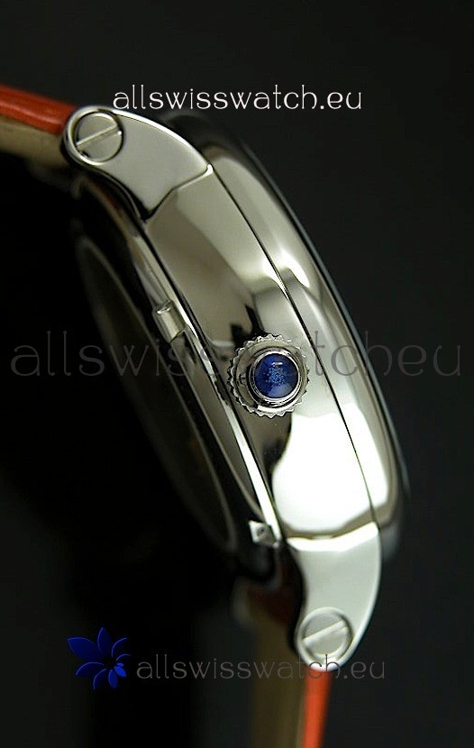 Cartier Ronde de Tourbillon in Brown Strap Replica 4