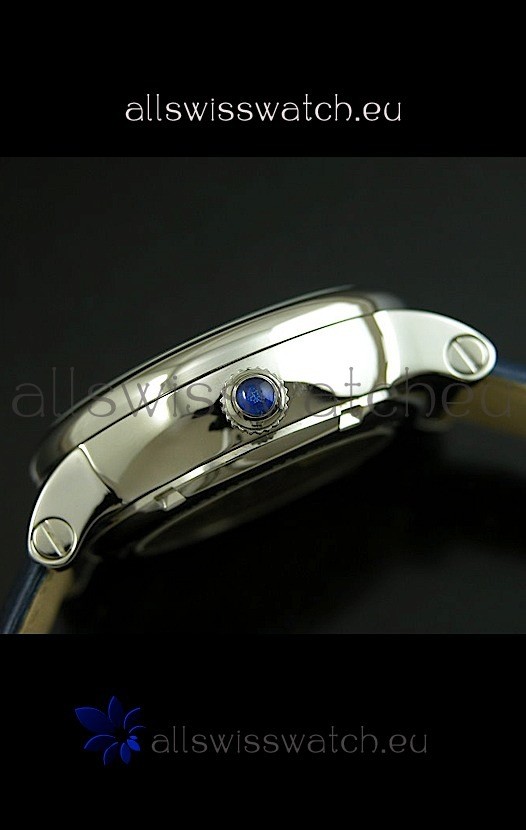 IMG_9081 Cartier Ronde de Tourbillon in Blue Strap Replica 4