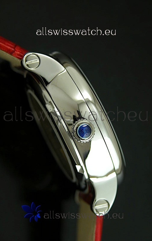 Cartier Ronde de Tourbillon in Red Strap Replica 4