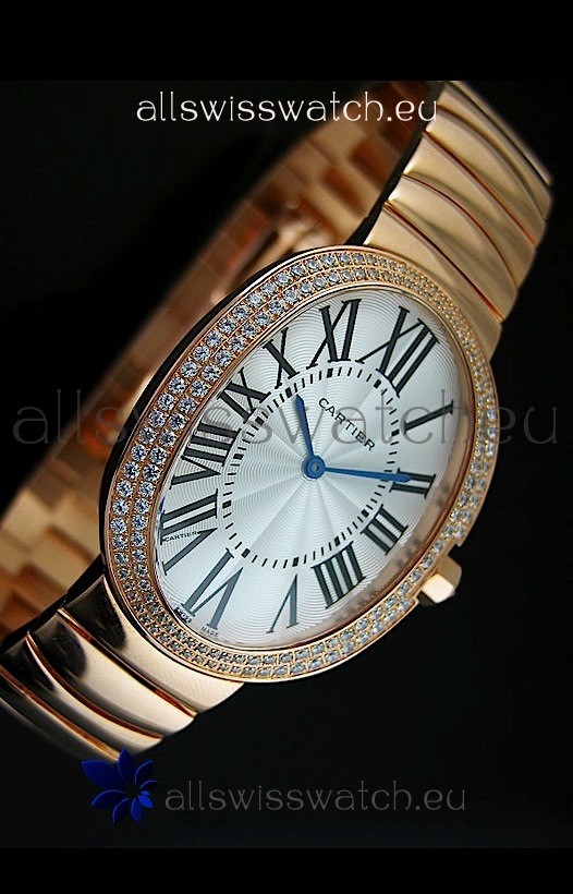 IMG_9081 Cartier Baignoire in Yellow Gold/Diamonds Bezel Replica 4