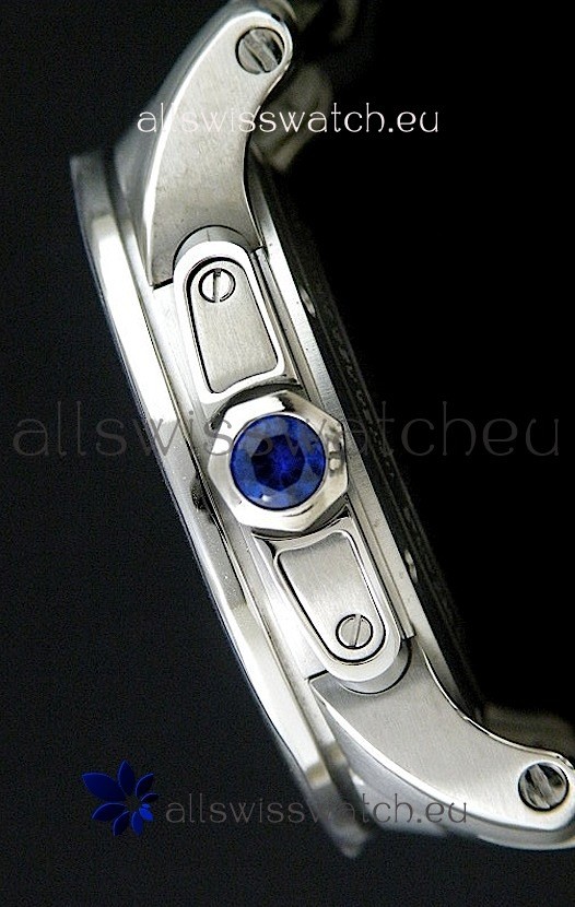 IMG_9081 Cartier Calibre de Steel in White Dial Replica 4