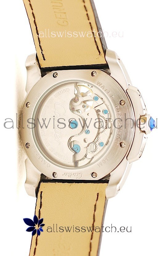 IMG_9081 Calibre de Cartier Flying Tourbillon Rose Gold in Black Dial Replica 4