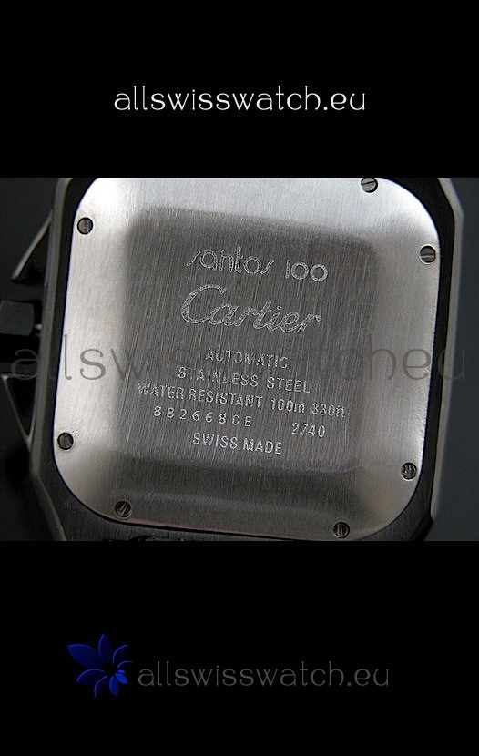 IMG_9081 Cartier Santos 100 with Titanium Bezel Replica 4