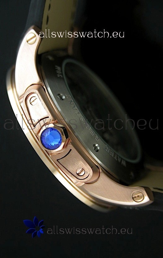 IMG_9081 Calibre De Cartier in Pink Gold Casing Replica 4