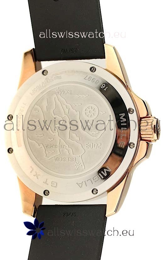 IMG_9081 Chopard 1000 Miglia GT XL GMT Gold in Dark Blue Dial Replica 4