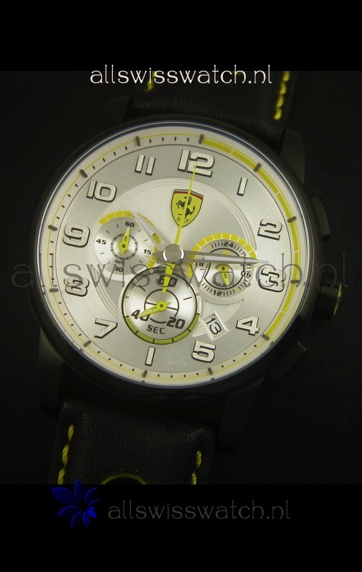 IMG_9081 Scuderia Ferrari Heritage SF107 Chronograph in Black Steel Replica 4