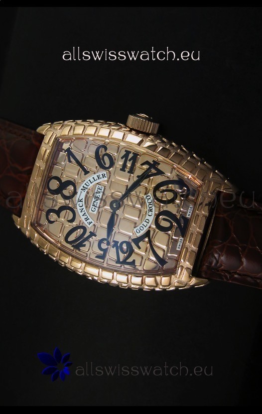 IMG_9081 Franck Muller Casablanca Gold Croco in Gold Case Replica 4