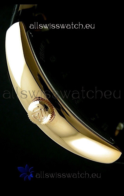 IMG_9081 Franck Muller Geneve Casablanca Rose Gold in Black Dial Replica 4