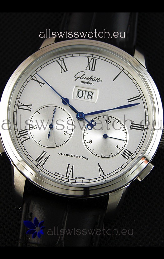 IMG_9081 Glashuette Dual Sub Dial in White Dial Replica 4