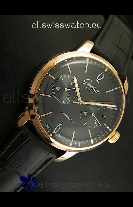 IMG_9081 Glashuette Senator in 18K Pink Gold Case Replica 4