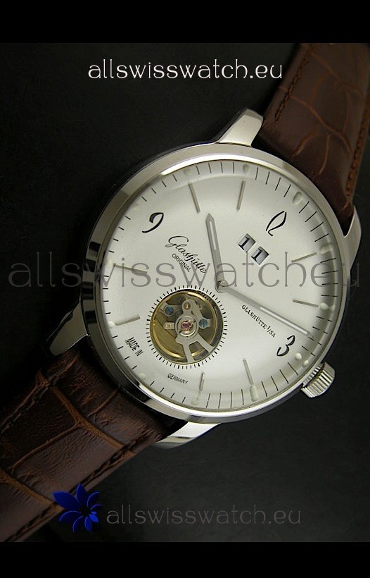 IMG_9081 Glashuette Tourbillon in White Dial Replica 4