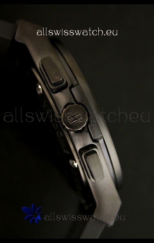 Hublot Big Bang Classic Fusion Chrono with Yellow Markers Ceramic Case Replica 4