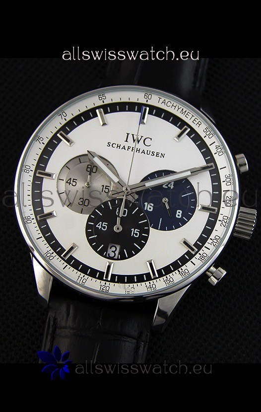 IMG_9081 IWC Schaffhausen Quartz Movement in White Dial Replica 4