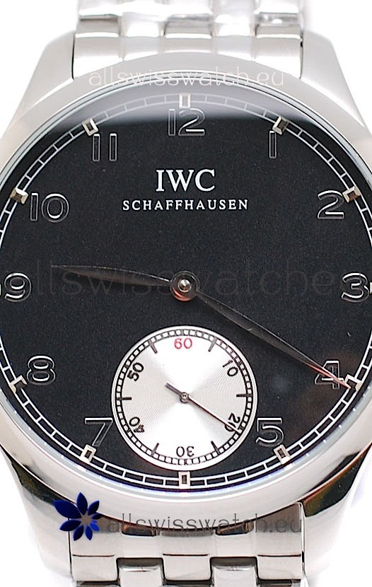 IMG_9081 IWC Portugese Automatic in Black Dial Replica 4
