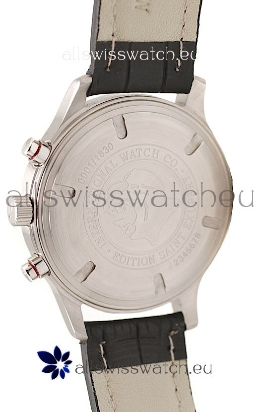 IMG_9081 IWC Pilot Antoine de Saint Exupery in Black Dial Replica 4