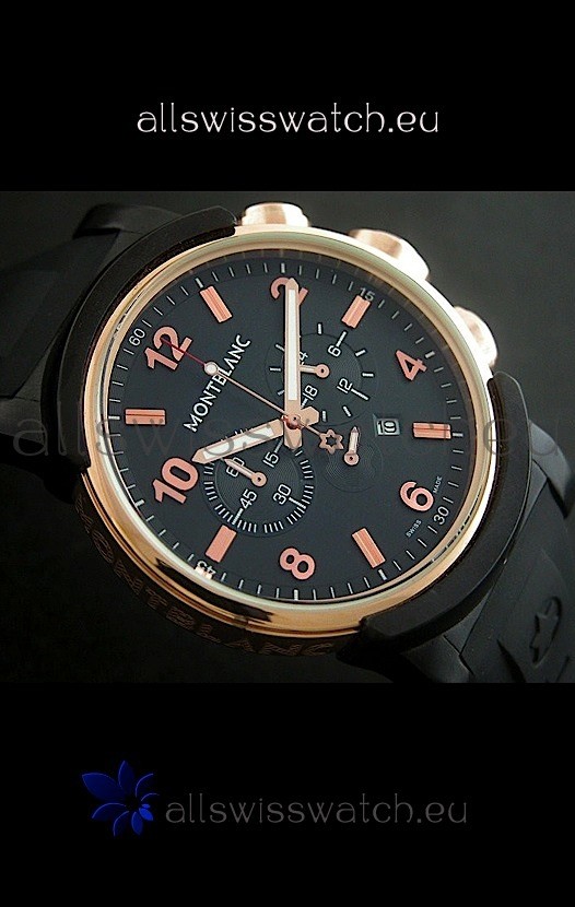 IMG_9081 Montblanc Timewalker Chrono in Rose Gold Casing Replica 4