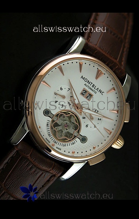 IMG_9081 Mont Blanc Flying Tourbillon with Gold Bezel Replica 4
