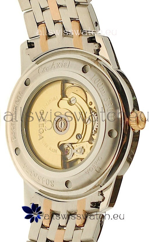 IMG_9081 Omega Co-Axial Deville Rose Gold in Roman Markers Replica 4