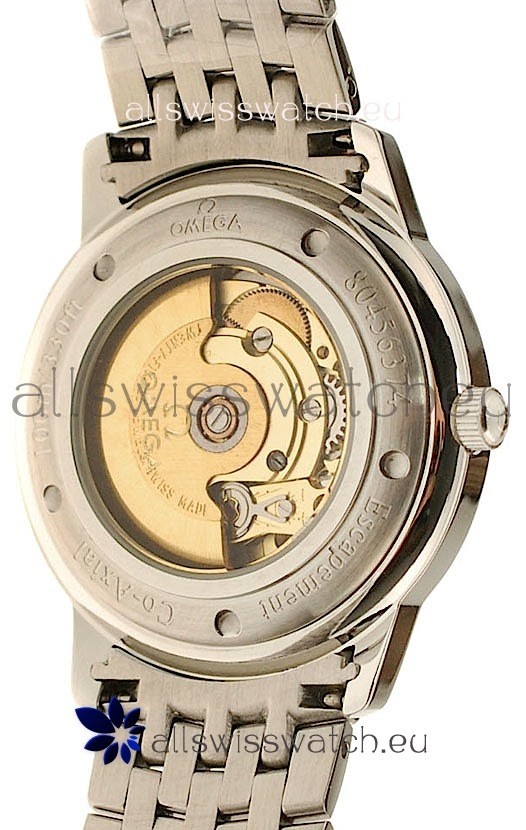 IMG_9081 Omega Co-Axial Deville Steel in Cream Dial Replica 4