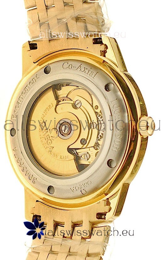 IMG_9081 Omega Co-Axial Deville Gold in Golden Dial Replica 4