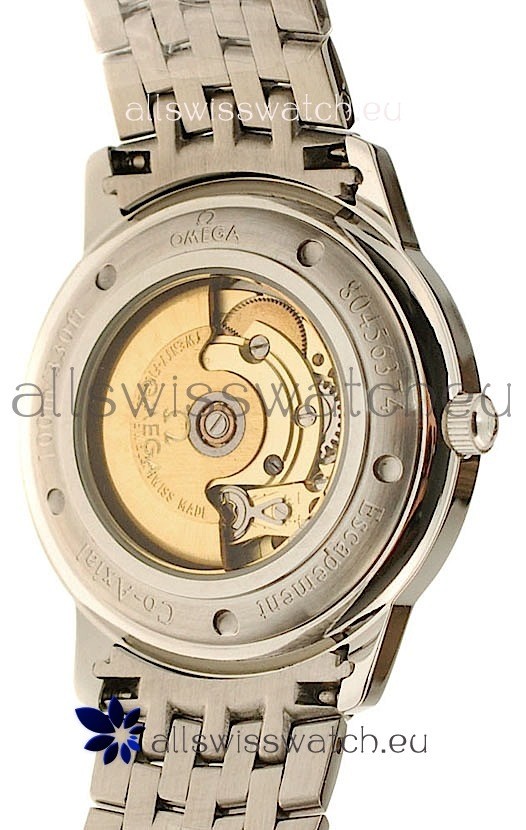 Omega Co-Axial Deville Steel in Black Dial Replica 4